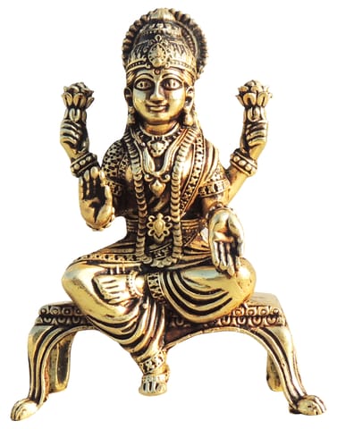 Brass Showpiece Laxmi Ji God Idol Statue, Made From Machine - 2.5*1.2*3.3 Inch (BS1699 L)