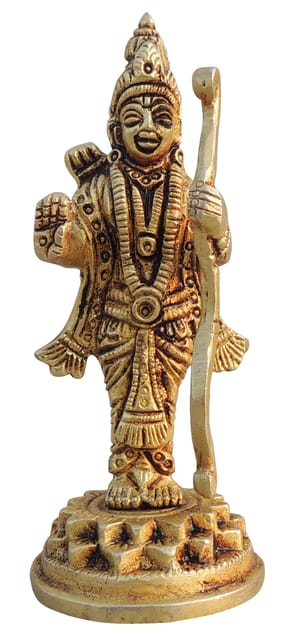 Brass Showpiece Ram Ji God Idol Statue - 1.7*1.7*4.2 Inch (BS1709 E)