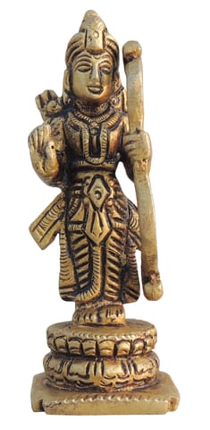 Brass Showpiece Ram Ji God Idol Statue - 1.1*1.1*3.3 Inch (BS1709 C)