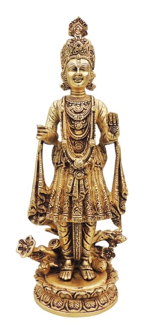Brass Showpiece Swami Narayan God Idol Statue - 5.5*4*12.5 Inch (BS1582 E)