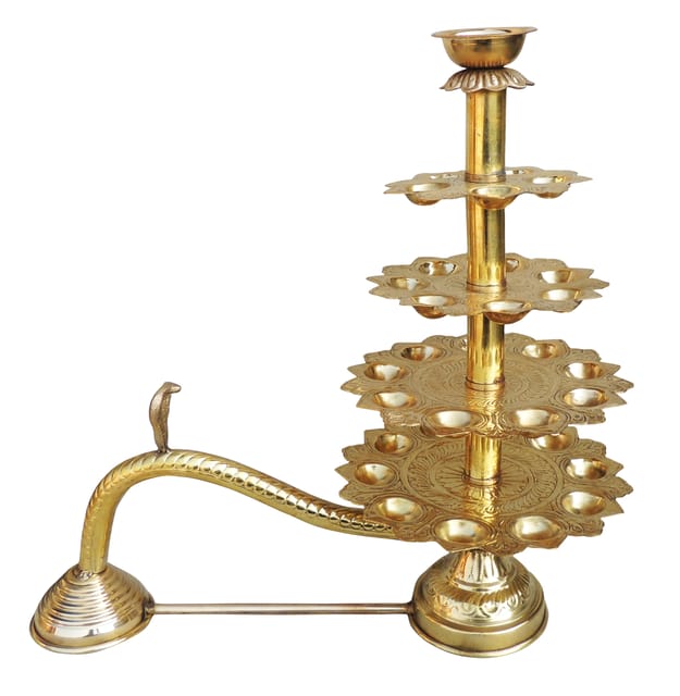 Brass Ganga Arti 31  Bati (F721 H)