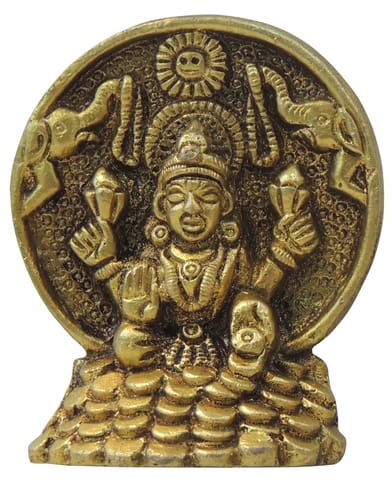 Brass Showpiece Laxmi Ji God Idol Statue - 2*1*2.5 Inch (BS1713 L)