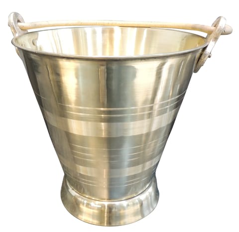 Brass Bucket, Capacity : 8 Liter - 12*10.5*11 Inch ( Z612 D)