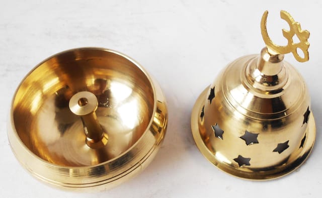 Brass Apple Goblet Deepak No. 3- 2.7*2.7*4.5 inch (Z401 C)