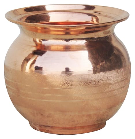 Copper Lota - 3.8*3.8*3.5 inch, 540 ML (BC105 F)