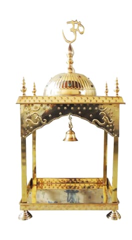 Brass Temple Round Dom- 21*17*24.5 inch (F311 B)