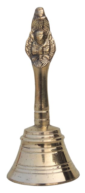 Brass Pooja Hand Bell, Garun Ganti (1/6)  - 2*2*5 inch (F676 D)