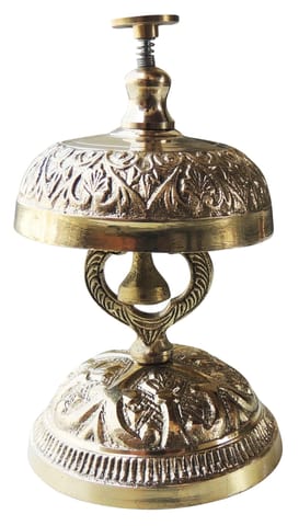 Brass Office Pushing Ring Bell - 5.5 Inch (Z447 A)- 3.1*3.1*5.5 inch (Z447 A)