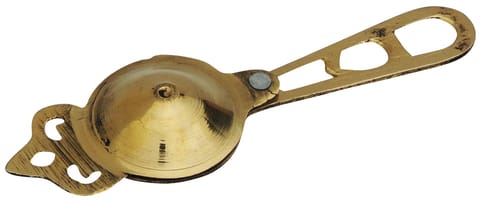 Brass Kajrota Kajal Dani No. 0 - 1.2*4.2*0.7 inch (Z181 A)