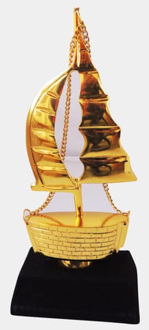 Showpiece Ship With Wooden Base - 4.6*2.3*10 inch (Z458 A)