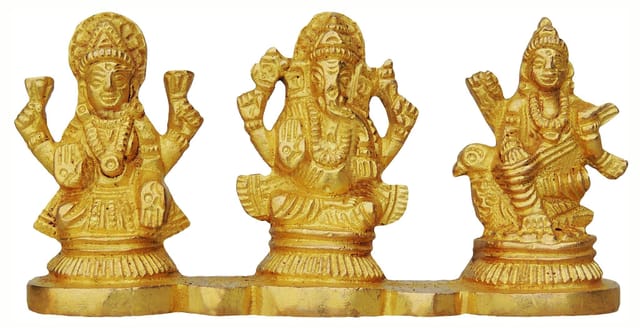Brass Showpiece LGS On Same Base God Idol Statue - 4*1*2 inch (BS644)