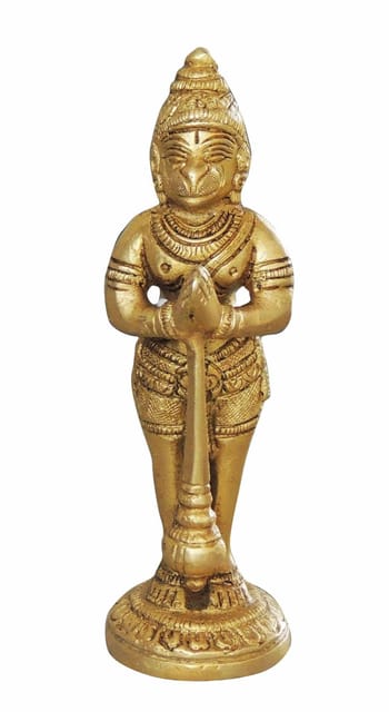 Brass Showpiece Hanuman Ji God Idol Statue  - 1.5*1.5*5.5 inch (BS1070 A)