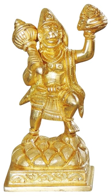 Brass Showpiece Hanuman Ji God Idol Statue  - 2.5*1.5*4.5 inch (BS1026 C)