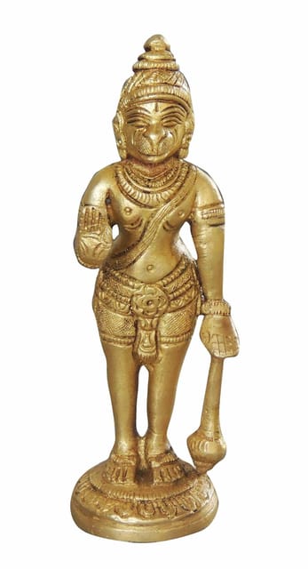 Brass Showpiece Hanuman Ji God Idol Statue  - 1.5*1.5*5.5 inch (BS1070 B)