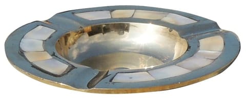 Brass Ashtray, Ash Tray - 4.8*4.8*0.8 inch (Z157 E)