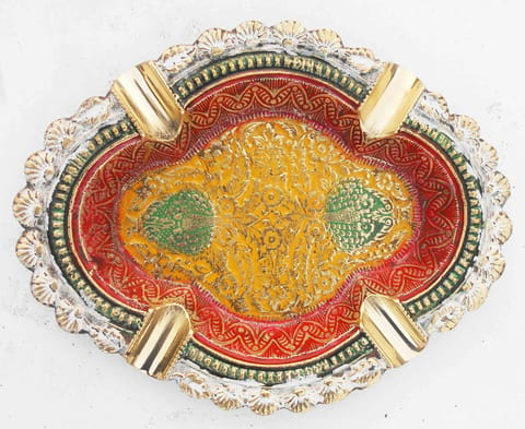 Brass Ashtray, Ash Tray - 6*5*0.8 inch (Z382 F)