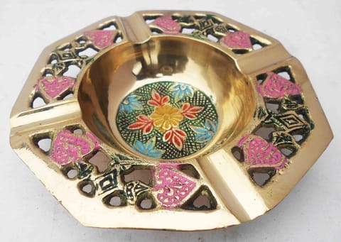 Brass Ashtray, Ash Tray - 5*5*1 inch (Z382 B)