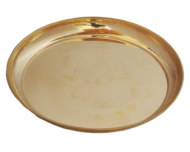 Brass Thali - 8*8*1 Inch (Z231 E)