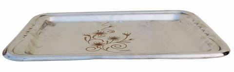 Pure Steel Tray Fancy 12 inch (24 Gaugae) - 14.5*10*1 inch (S082 C)