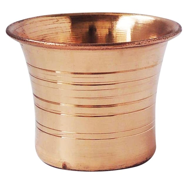 Copper Panchpatra No. 1 - 2.5*2.5*2 inch (Z305 B)