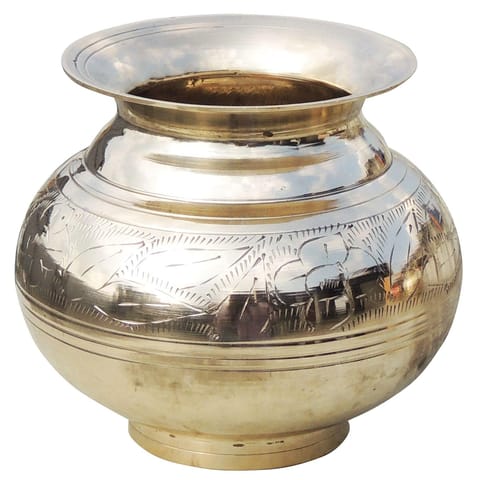 Brass Lota - 5.6*5.6*5 Inch No. 12, 1 Liter  (Z153 F)