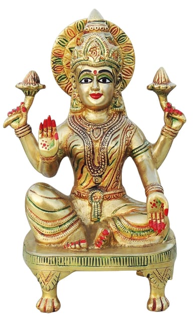 Brass Showpiece Laxmi Ji Statue  - 5*3.5*9.5 Inch (BS1285 L)