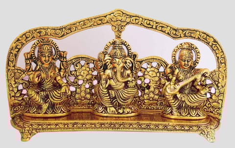 Aluminium Showpiece Golden LGS Statue - 9.5*2*5.5 Inch (AS299 G)