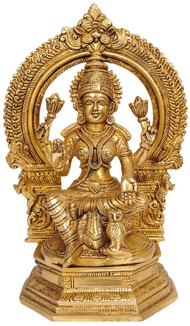 Brass Showpiece Laxmi Ji God Idol Statue - 6*3.5*9.5 Inch (BS1325 L)