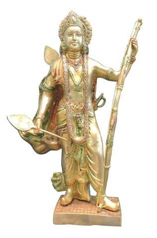 Brass Showpiece Ram Ji God Idol Statue - 15*5.5*23 Inch (BS1358 J)