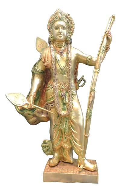 Brass Showpiece Ram Ji God Idol Statue - 15*5.5*23 Inch (BS1358 J)