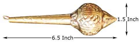 Brass Hanuman Mace, Gada - 6.5*1.5*1.5 Inch (Z531 Y)