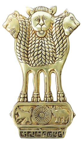 Brass Wall Hanging Showpiece Ashok Lath Statue - 8.5*0.5*14 Inch (BS1722 E)