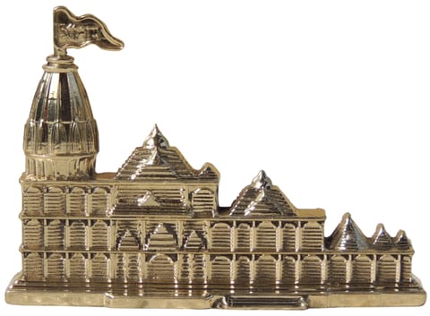 Brass Decorative Ram Mandir Statue - 4*1*3 Inch (F779 C)