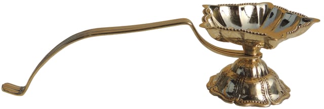 Brass Table Decor Akhand Deepak - 7.5*2.7*2 Inch (F780 D)