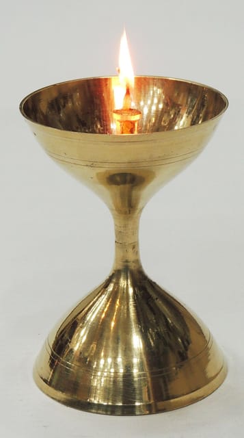 Akhand Deepak No. 13  - 2.8*2.8*4 inch (Z193 M)