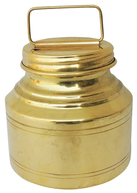 Brass Ganga Jali, 700 ML- 4.4*4.4*5.7 inch (Z211 C)