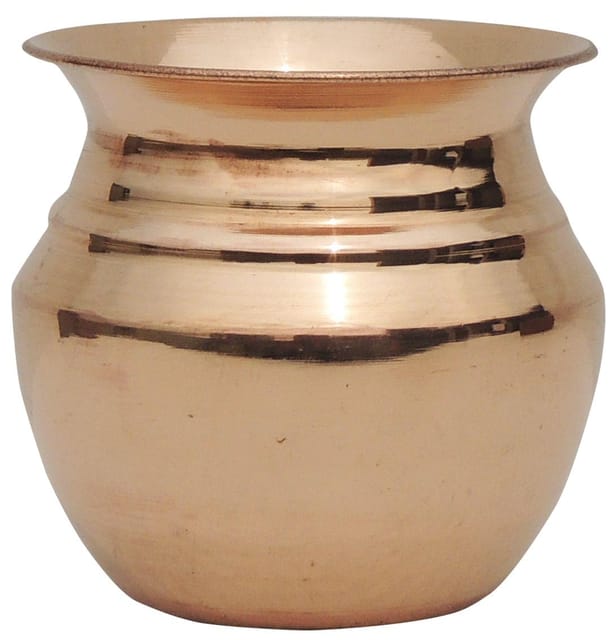 Copper Lota No. 6 - 3.7*3.7*3.5 inch, 400 ML (Z188 H)
