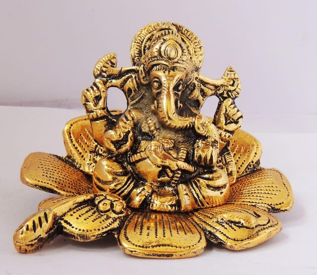 Showpiece Gudal Ganesh - 4.8*5*3 inch (AS288 G)