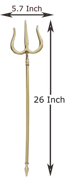 Brass Trishul 26" - 5.7*1*26 inch (Z138 N)