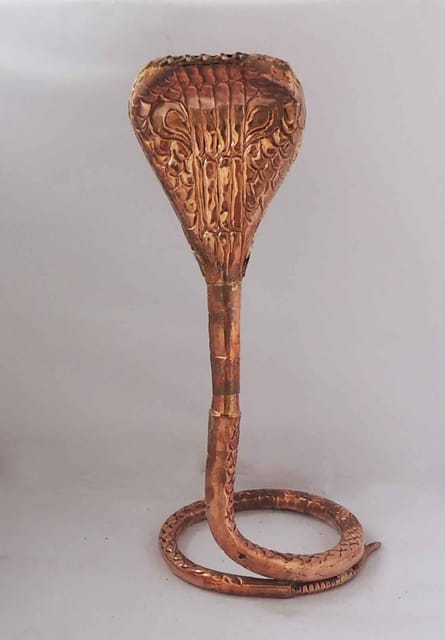 Copper Panch Mukhi Snake Copper - 7.5*7.5*13.4 inch (Z312 D)
