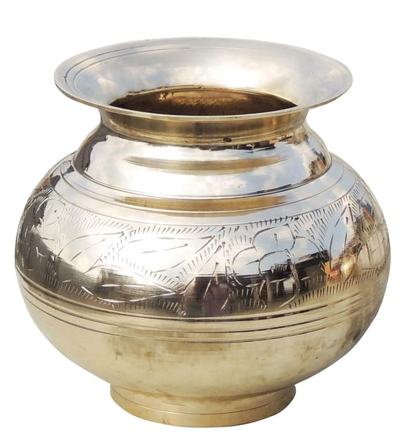 Brass Matki Polish No. 16, 1300 ML  - 6*6*5.5 inch (Z153 H)