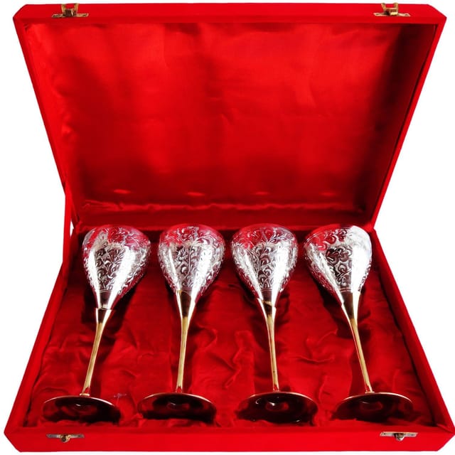 Decorative Goblet 4 Pcs Pakij - 3.5*3.5*9 inch (B081)