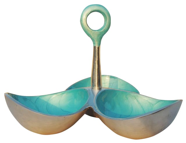 Decorative Three Pot Tray - 9.5*9.5*6.8 inch (A3070 B)