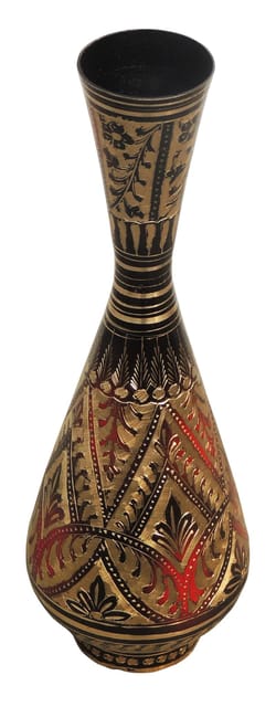 Brass Home & Garden Decorative Flower Pot , Vase - 3.7*11.7*12.1 inch (F589/12)
