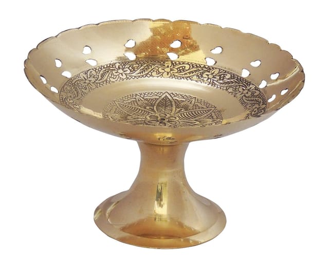 Brass Pan Jali Bata Bowl No.6  - 5*5*3 inch (Z228 C)