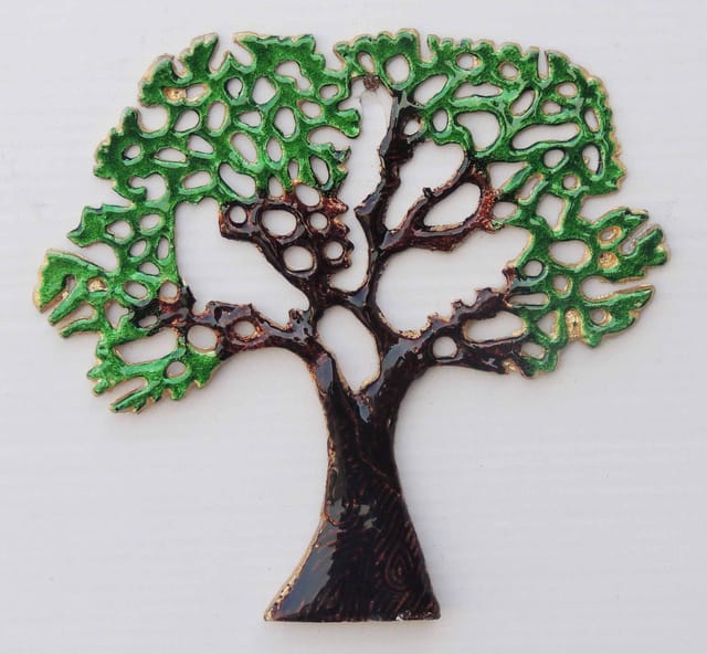 Aluminium Showpiece Wall Decorative Aluminium Tree - 9.4*0.2*8.8 inch (Z123 A)