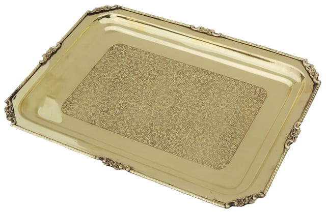 Brass Tray - 15*11.1*0.8 inch (Z174 D)