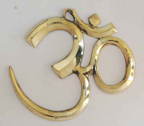 Brass Showpiece Wall Hanging Om - 8.5*0.5*8 inch (F657 D)