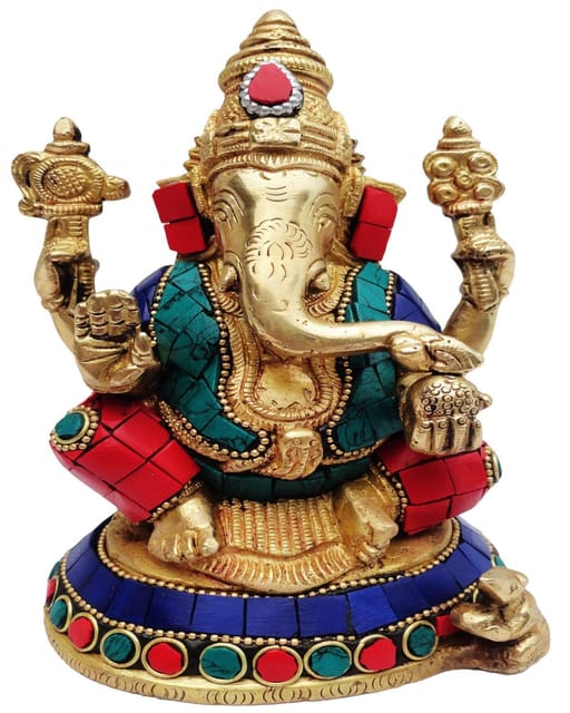 Ganeshji Stone-3.5*4*6.5 Inches (BS376)