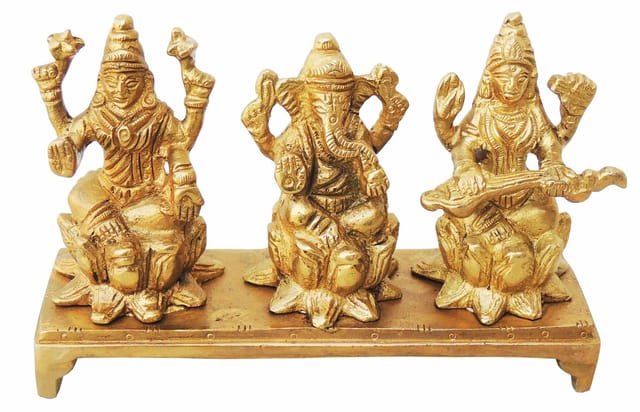 Brass Showpiece LGS Statue - 5*1.5*3.4 Inch (BS242)